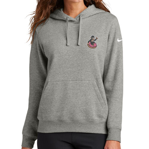 Women's Club Fleece Sleeve Swoosh Pullover Hoodie Thumbnail