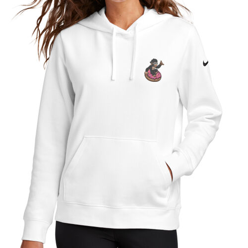 Women's Club Fleece Sleeve Swoosh Pullover Hoodie Thumbnail