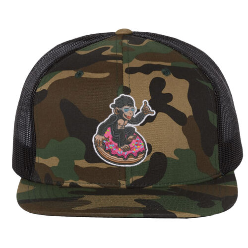 Wool Blend Flat Bill Trucker Cap Thumbnail