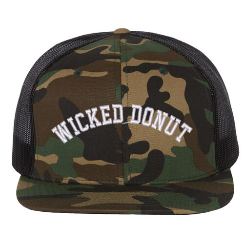Wool Blend Flat Bill Trucker Cap Thumbnail