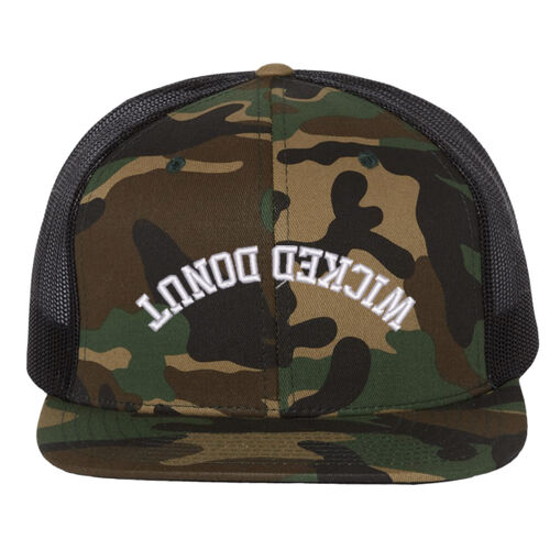 Wool Blend Flat Bill Trucker Cap Thumbnail